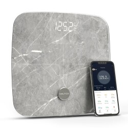 Nautica Marble Collection Plus Body Tracker Smart Body Scale Travertine Gray - 1