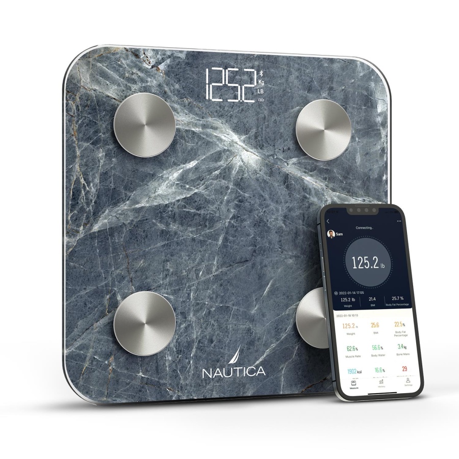 Nautica Marble Collection Body Tracker Akıllı Tartı Mavi - 1