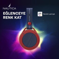 Nautica S20 Taşınabilir Bluetooth Speaker Hoparlör Ses Bombası 400mAh Navy Kırmızı - 4