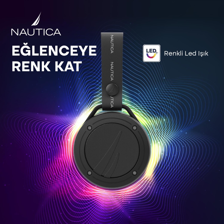 Nautica S20 Taşınabilir Bluetooth Speaker, Hoparlör, Ses Bombası Siyah - 4