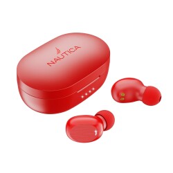 Nautica T120 TWS Earbuds With Charging Case White Red 