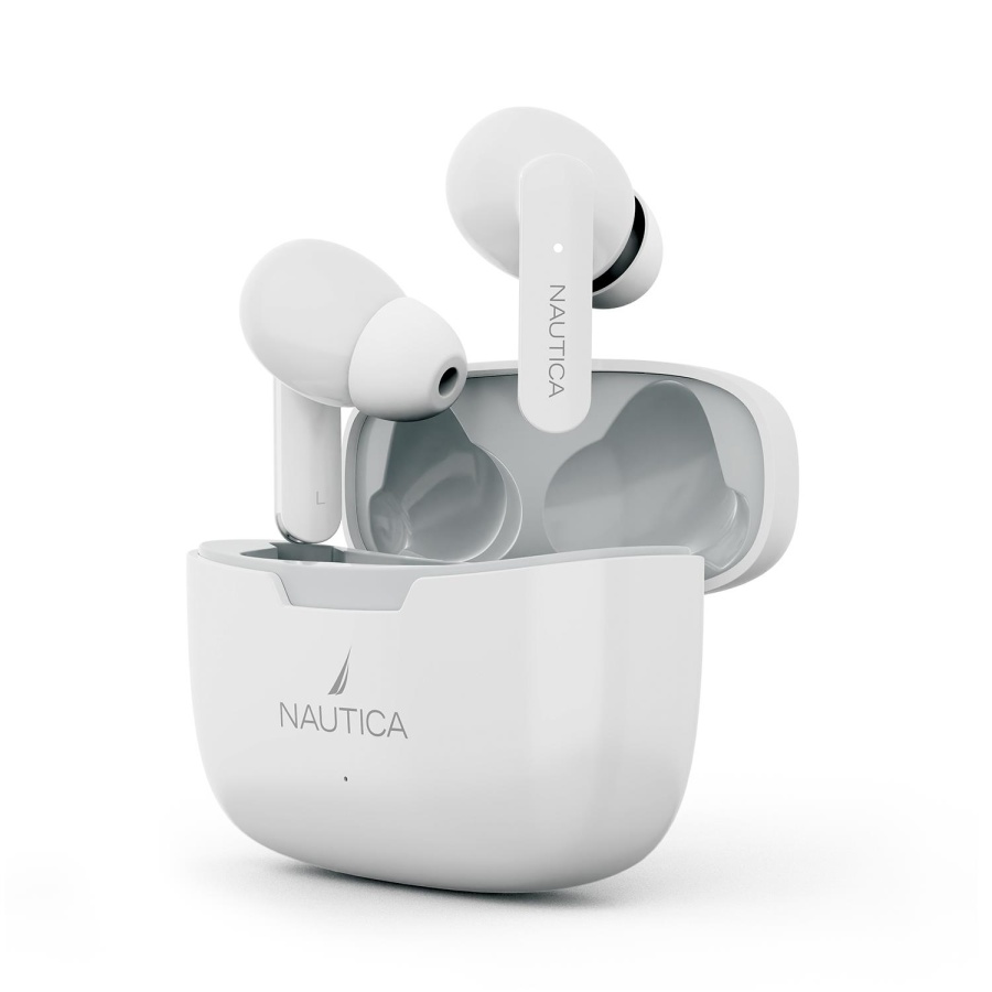 Nautica T200 TWS Earbuds With Charging Case White - 1