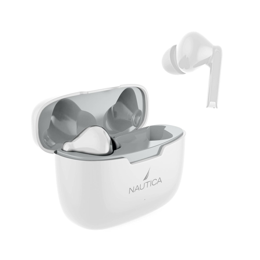 Nautica T200 TWS Earbuds With Charging Case White - 3