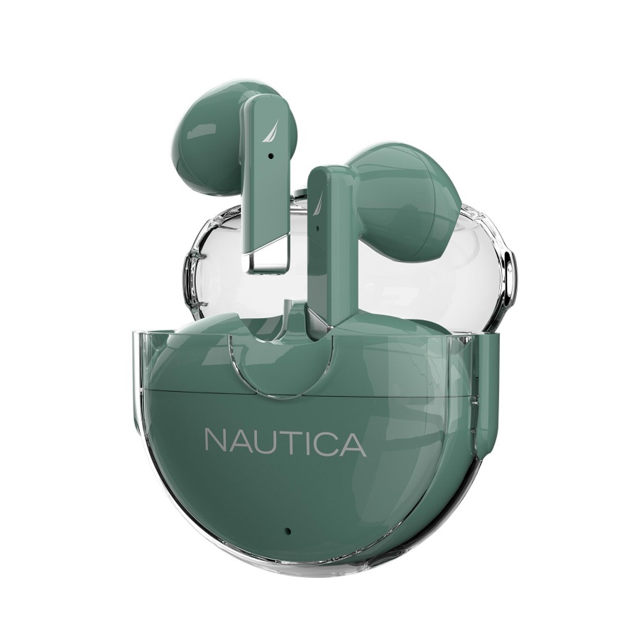 Nautica T320 TWS Earbuds With Charging Case Green - 1