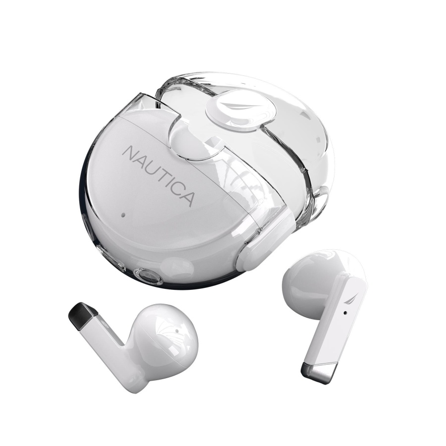 Nautica T320 TWS Earbuds With Charging Case White - 2