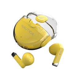 Nautica T320 TWS Earbuds With Charging Case Yellow - 2