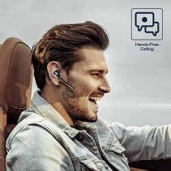 Nautica T80 Single Ear Bluetooth Headset Navy - 5