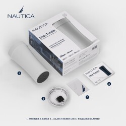 Nautica Avantgard Series Urban Tumblers (20 oz) White - 5