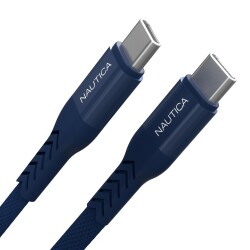 Nautica USB-C to USB-C Cable (4ft) Navy - 1