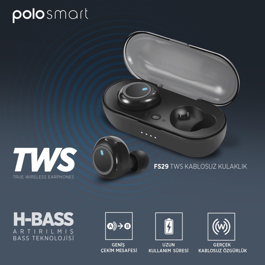 Polosmart FS29 TWS Kablosuz Kulakiçi Kulaklık - 3