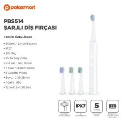 Polosmart PBS514 Şarjlı Diş Fırçası Beyaz - 3