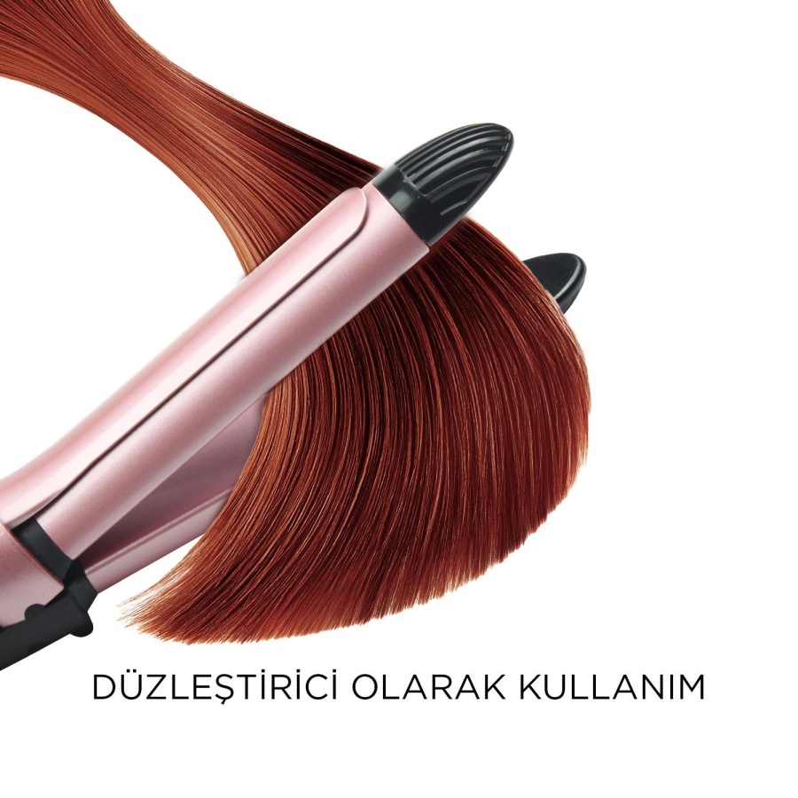 Polosmart PSC58 2 in 1 Saç Şekillendirici Düzleştirici Rose Gold - 4