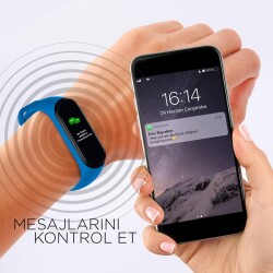 Polosmart PSSW04 Smart Pro Akıllı Bileklik Mavi - 4